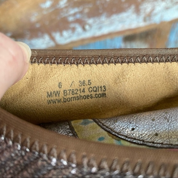 Born Metallic Leather Ballet Flat - Picture 8 of 8